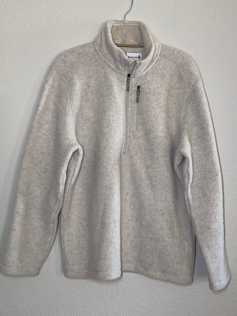 Smartwool Men's Light Gray Full-Zip Fleece Jacket